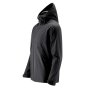 Mens Mamalila eco-friendly babywearing allrounder coat in black on a white background