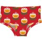Maxomorra childrens organic cotton hipster briefs in the tulip colour on a white background