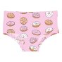 Meyadey childrens organic cotton hipster briefs in the city bakery print on a white background