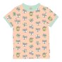 Meyadey childrens organic cotton short sleeve city bee top on a white background