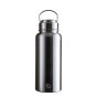 One Green Bottle 1 litre epic stainless steel water bottle on a white background
