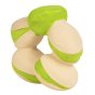 Oli and carol eco-friendly natural rubber patricio the pistachio food toy on a white background