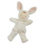 Olli Ella eco-friendly cozy dozy white bunny childrens cuddly toy laying on a white background