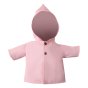 Olli Ella dinkum doll ahoy raincoat in the pink colour on a white background