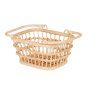 Olli ella natural rattan tarry basket in the wheat colour on a white background