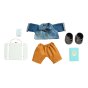 Olli ella dinkum doll sage travel togs outfit laid out on a white background