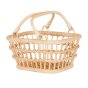 Olli ella natural rattan tarry basket in the wheat colour on a white background