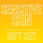 Sensitive skin gift set written on yellow background
