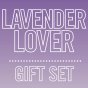 Lavender lover written on purple background