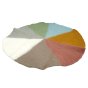 Papoose soft eco-friendly rainbow toy playmat on a white background