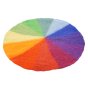 Papoose soft felt rainbow circle playmat on a white background