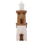Papoose handmade wooden childrens toy model lighthouse on a white background