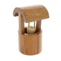 Papoose handmade wooden miniature wishing well toy on a white background