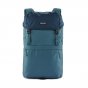 Patagonia eco-friendly arbor lid backpack in abalone blue on a white background