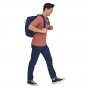 Man walking on a white background wearing the Patagonia eco-friendly Chacabuco 30 litre bag 