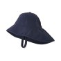 Patagonia childrens eco-friendly block the sun hat in the navy colour on a white background