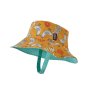 Patagonia kids real locals multi saffron eco-friendly bucket hat on a white background