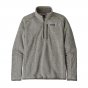 Patagonia mens stonewash grey better sweater 1/4 zip jumper on a white background