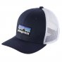 Patagonia Kids Trucker Hat - P6 Logo: Navy Blue
