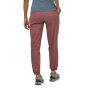 Woman stood backwards on a white background wearing the Patagonia rosehip hampi rock pants