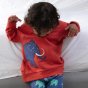 Model wearing Piccalilly Mammoth Organic Cotton Sweatshirt side view