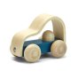 Plan toys childrens eco-friendly wooden vroom truck toy on a white background