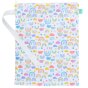 Tots Bots Reusable wet bag in all sorts print on white background