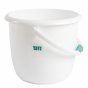 Tots bots eco-friendly plastic reusable nappy laundry bucket on a white background