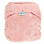 Tots bots bamboozle stretch reusable nappy in the dusk colour on a white background