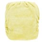 Back of the Tots bots bamboo terry reusable baby nappy on a white background