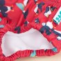 Close up of the tots bots red puffling paddle swimming pants