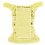 Tots bots eco-friendly bamboo reusable baby nappy laid out on a white background in the catkin colour