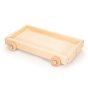 Uncle Goose eco-friendly handmade wooden 32 block toy wagon on a white background