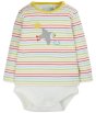 stripy 2 in 1 body with puffing applique from frugi
