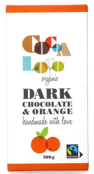 Cocoa Loco Dark Chocolate and Orange Bar