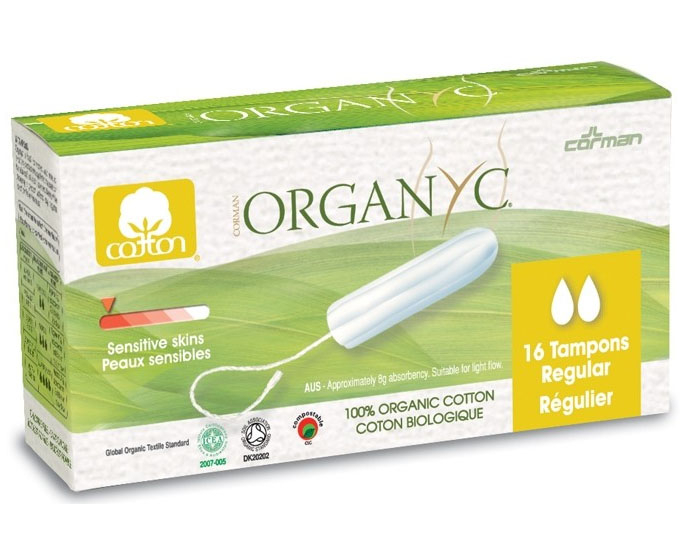 Organyc Cotton Tampons Regular 16 Pack