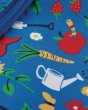 Close up of the print on the Frugi childrens national trust garden adventurers backpack