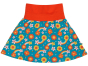 frugi rosina skort features flowers in a retro style with bees 