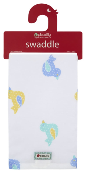 Piccalilly Toy Duck Muslin Swaddle