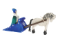 Bumbu handmade Wooden queen, Snow Sleigh and white horse toy on a white back ground