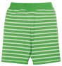 green and white stripes organic cotton reversible shorts from frugi