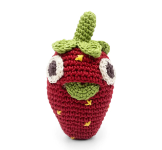 MyuM Emily Beetroot Crochet Baby Rattle Toy