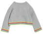 frugi grey organic knitted baby cardigan reverse side