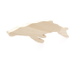 O-WOW handmade maple whale toy on a white background