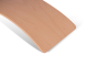 Close up of Wobbel Starter Beech Wood wobble board on a white background