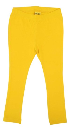 children leggings in a plain warm yellow organic cotton from DUNS