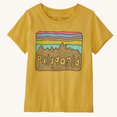 Patagonia Regenerative Organic Cotton, Little Kids T-Shirt - Surfboard Yellow