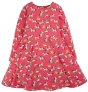watermelon pink long sleeve sofia skater dress with cosmic unicorn print from frugi