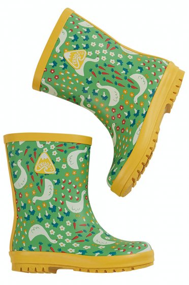 Frugi Springtime Geese Puddle Buster Wellington Boots