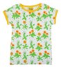 organic cotton children short sleeve top with bright dandelion print from DUNS